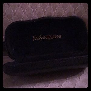 Yves Saint Laurent black VTG glasses case